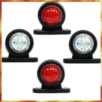 4x luz de posición LED blanca + luz de posición roja 12V/24V camión remolque - Imagen 1 de 3