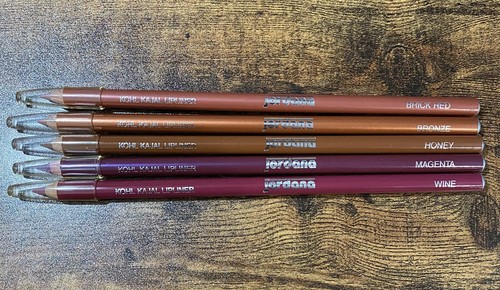 Jordana Lipliner Kohl Kajal (5 Pack) Brick Red, Bronze, Honey, Magenta, Wine - Picture 4 of 4