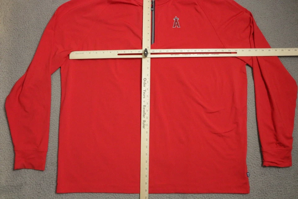 Los Angeles Angels Baseball Sweatshirt Mens 2XL  Red MLB - Image 4 of 4