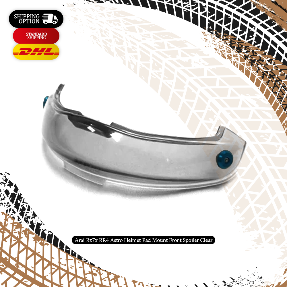 arai crash helmet spares Arai Rx7x RR4 Astro Helmet Pad Mount Front Spoiler Clear