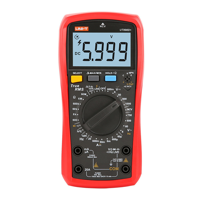 Uni-T UT890D+ Modern Digital Multimeter True RMS NCV 6000 Counts 100000µF