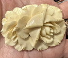 Diary Cow Bovine Carved Rose Beautiful Fantastic Pin 2-1/2"W x 1-7/8"H