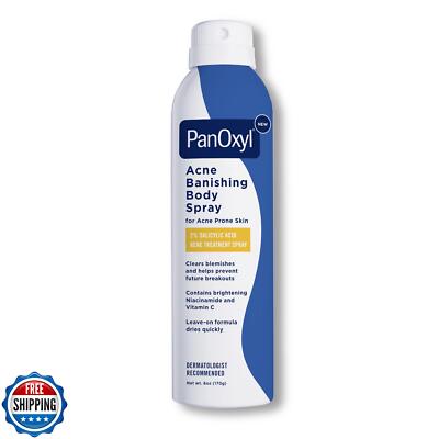 PanOxyl Acne Banishing Body Spray with 2% Salicylic Acid, Pimple Treatment Sp
