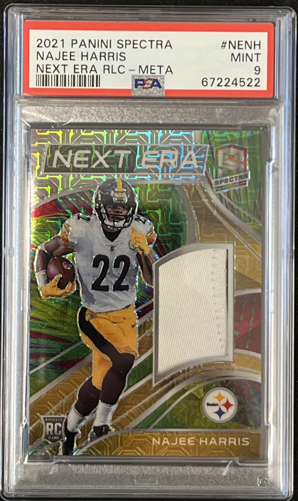 Najee Harris Panini Spectra Next ERA Relics #NENH Meta