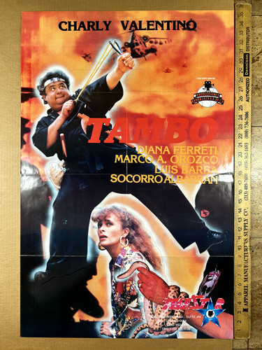 TAMBO 1990 Charlie Valentino TeleStar Mexico Original Vintage One Sheet Poster