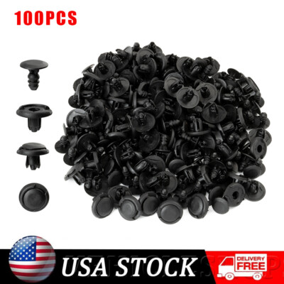 100X 8mm Clips Inner Fender Liner Push Retainer For Honda Civic 91512-SX0-003 US