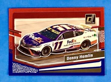 2024 Panini Donruss Racing Red & Blue Denny Hamlin #76 NASCAR