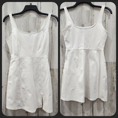 always admired white sleeveless mini dress LULUS Always Admired White Sleeveless Mini Dress Size LARGE**NWOT*