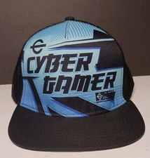 Cyber Gamer Hat Cap Adjustable Snapback Mens Video Game Mesh Back