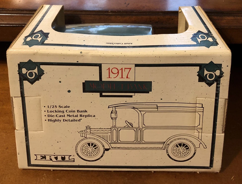 ERTL 1917 Coors Leche Malteada Die-Cast Metal Banco de Monedas Escala 1:25 Modelo T NUEVO Foto 2 de 4