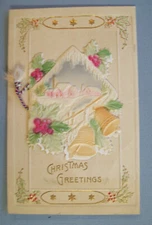 CHRISTMAS GREETINGS WITH ADD-ON FOLDER POSTCARD
