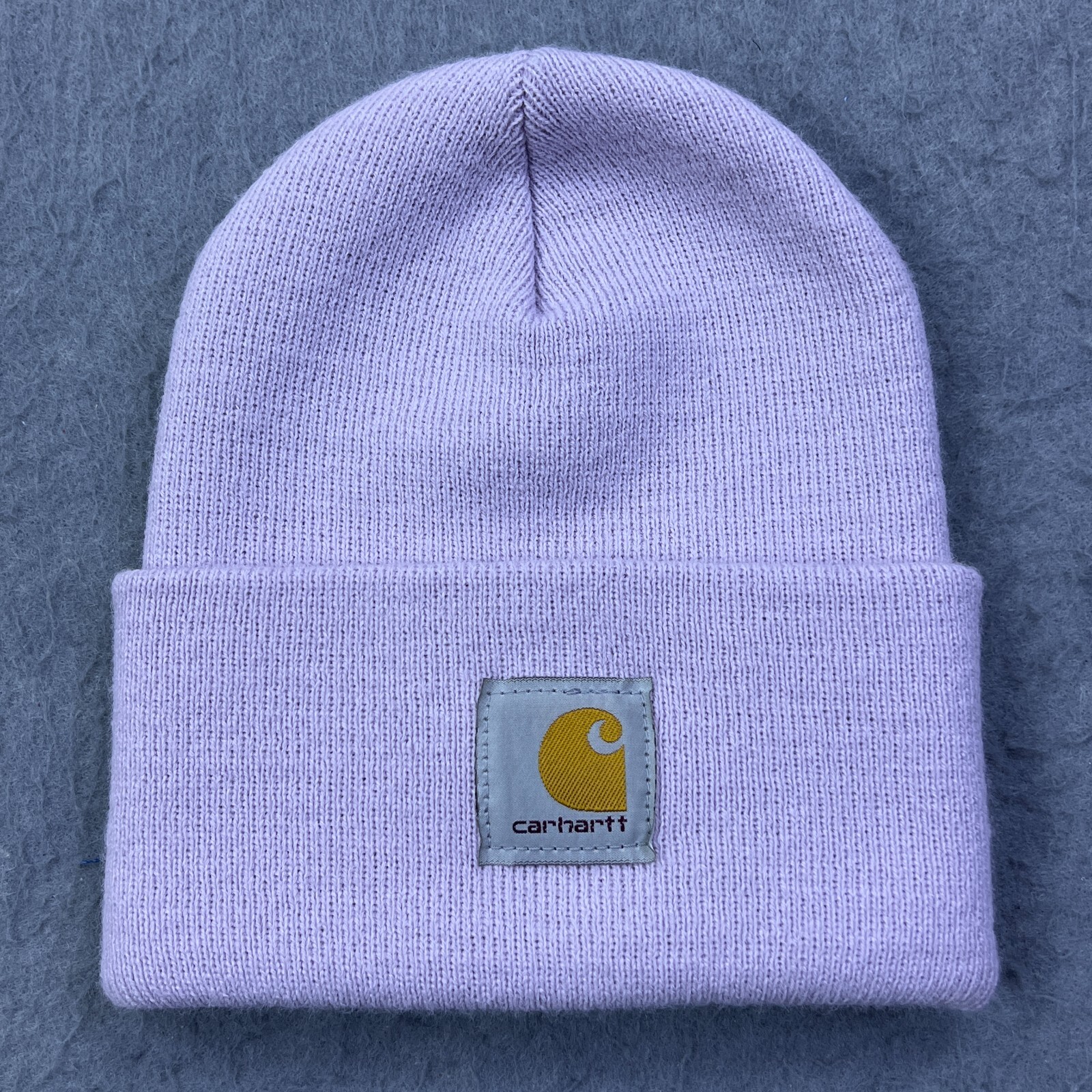 Carhartt Light Purple OS Beanie Winter Knit Cap Made in USA A18 V62