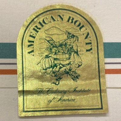 1987 American Culinary Institute Bounty Kitchen Restaurant Menu Hyde Park NYC