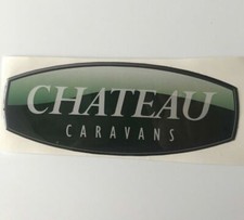 Sticker camping-car chateau, emblème pour camping-car chateau, caravane 3D,...