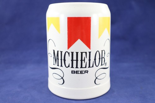 Michelob Bier oder Kaffee Becher Keramik 5" hoch Logo Vintage
