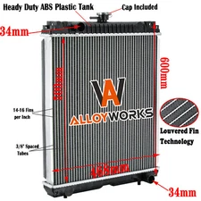 Radiator FITS Kubota KX161-3 KX121-3S U45-3 U50-3 U45-3ST Excavator #RD411-42300