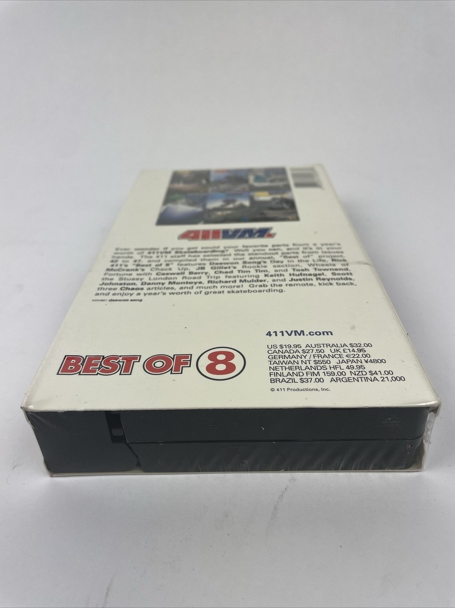 【411VM VHS】スケボー 10本セット 中古品 2002) ~ 411 Video Magazine / Best of 411VM / Vol. 8 / VHS