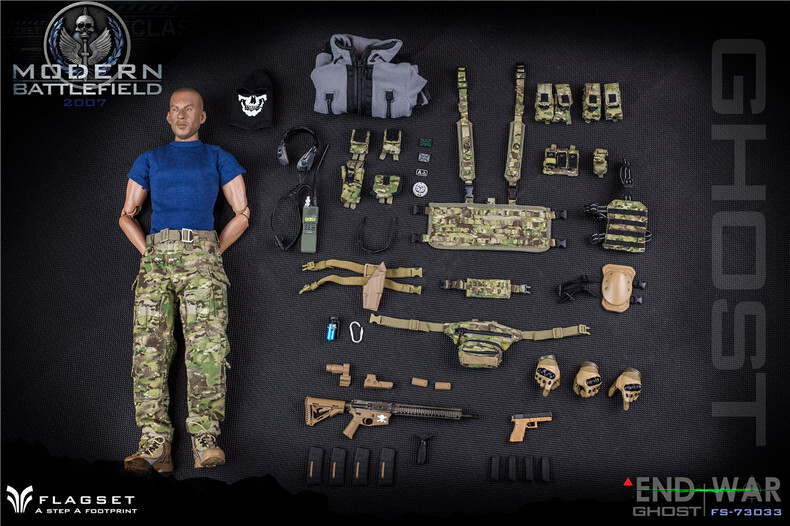 MODERN BATTLEFIELD 2007 FLAGSET フィギュア FLAGSET END WAR GHOST 