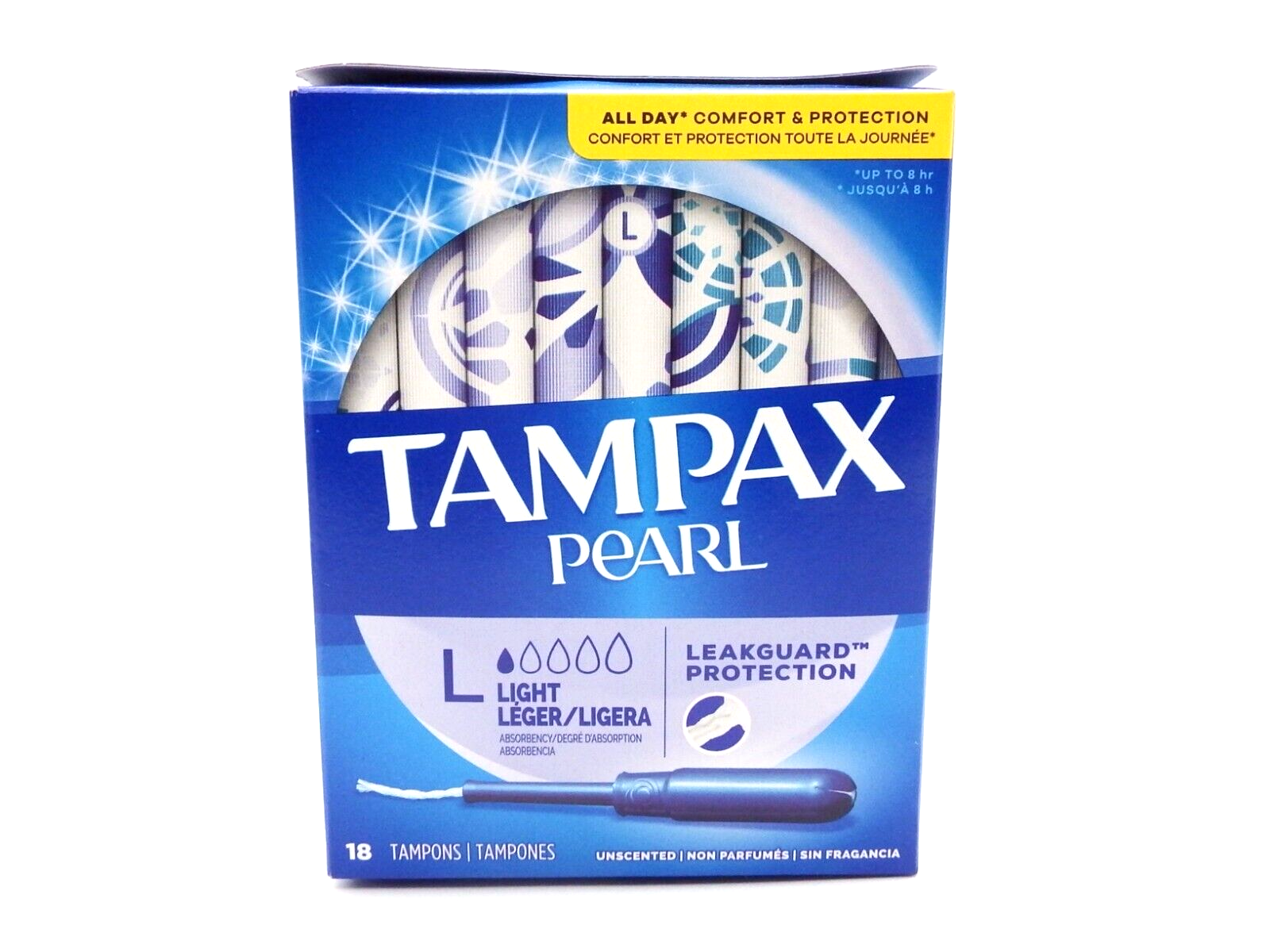 Tampax Pearl Tampons Light Absorbency With Leakguard Protection 18