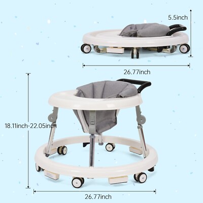 Baby Walker Bouncer Combo | 9-Level Height Adjustment
