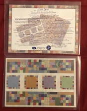Creative Memories COZY QUILT Scrapbook Kit - 3 Photo Mats, Block Sticker Sheet