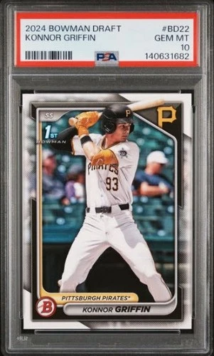 2024 Bowman Draft #BD-22 - Konnor Griffin 1st Bowman Paper - PSA 10 Gem Mint!