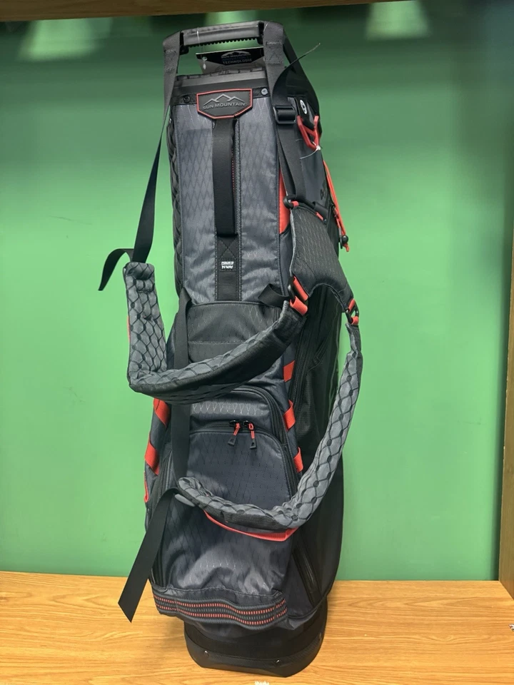 Bolsa de pie Sun Mountain 2025 4,5 LS 14-W Vlo - negra/acero/roja Foto 2 de 4