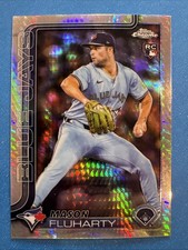 2025 Topps Chrome Update Mason Fluharty  Prism Refractor RC #USC161 Blue Jays