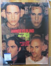 1998 THIRD EYE BLIND signed Promotional Debut Album Poster PSA AL43402