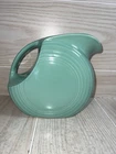 Fiesta Ware Large Disc Pitcher Turquoise 7 Inch