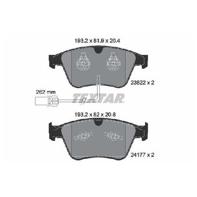Textar Bremsbelagsatz 21296987 Bremsklötze vorne 3W0698151R