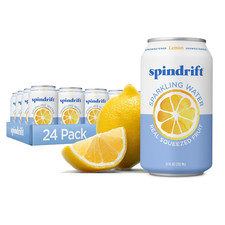 Spindrift Sparkling Water, Lemon Flavored, Made with Real Squeezed Fruit, 12 Fl