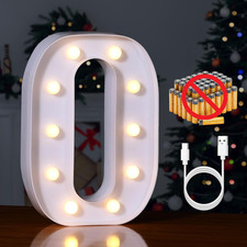 Rechargeable LED Letter Lights Sign Marquee Light Up Letters Sign for Night Ligh