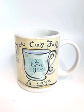 Mugz by Ganz Coffee Mug A Cup Full of Love 12 ounce Tea Cup Multicolor