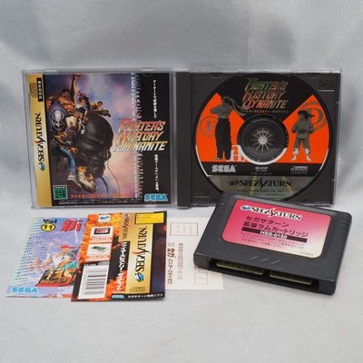 Fighters History Dynamite W/Ram Cartridge Sega Saturn Tested NTSC-J Battle