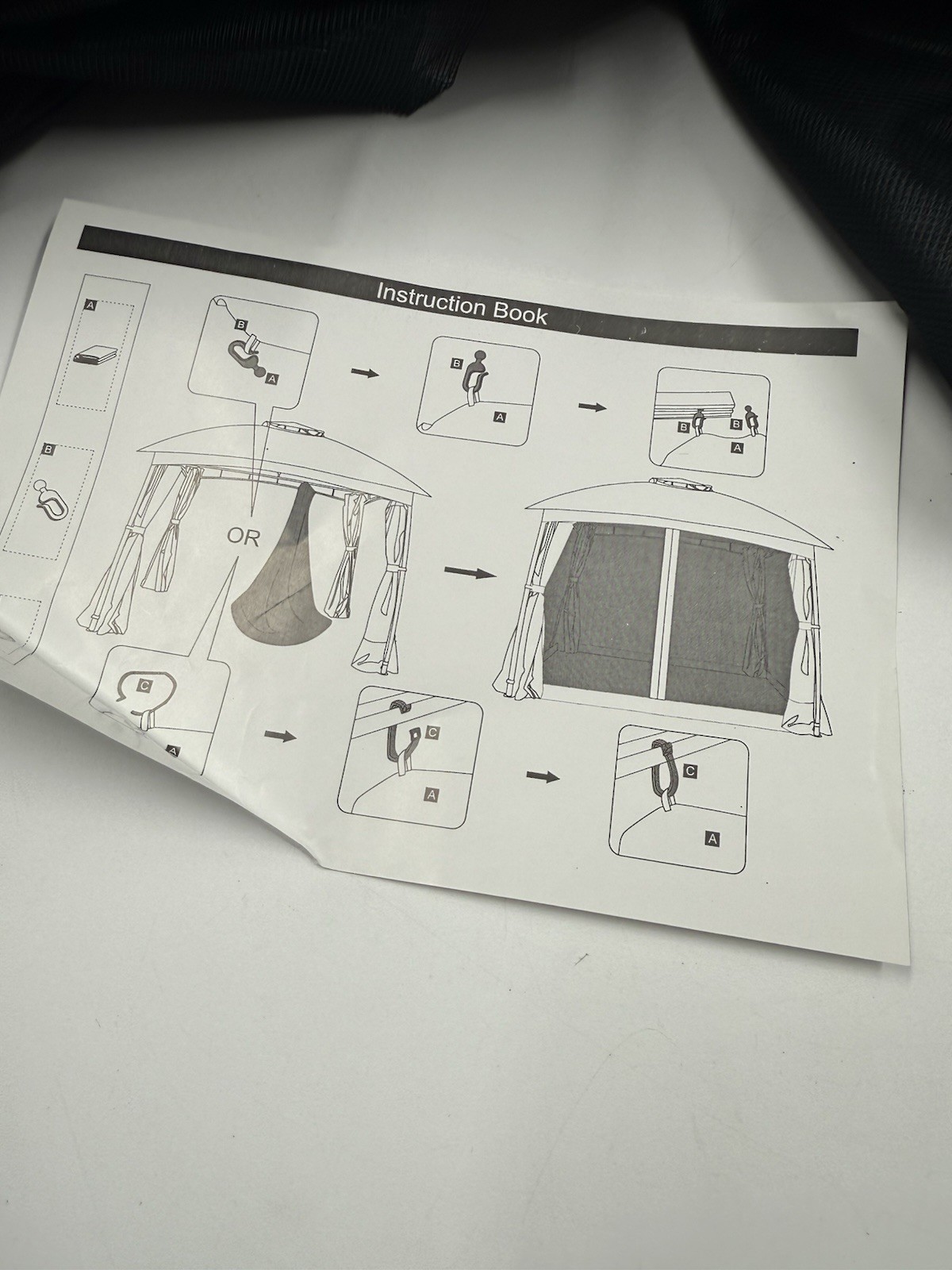 12x12 Ft Gazebo Netting Universal 4 Panel Mesh Screen Wall With Zipper