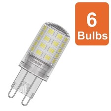 Osram Non Dimmable LED PIN Lamp Light Bulb with G9 Base 470 Lumens 6 Pack