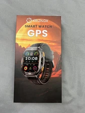 NIB Kronox Smart Watch 1.96 Inch Screen 256Mb GPS Waterproof Heart Rate Monitor