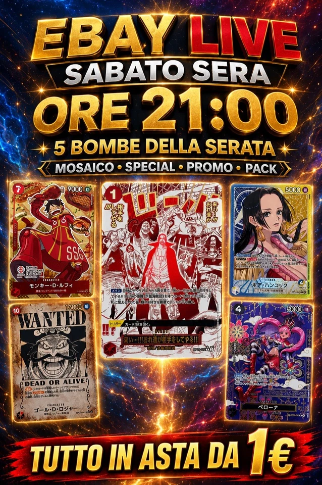 [Evento Speciale] ONE PIECE 💣 ASTE DA 1€ | MOSAICO, SPECIAL E PACK.