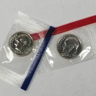 1991 Roosevelt Dime 2 Coin Set - Brilliant Uncirculated (BU) KM#195a - D91PDM