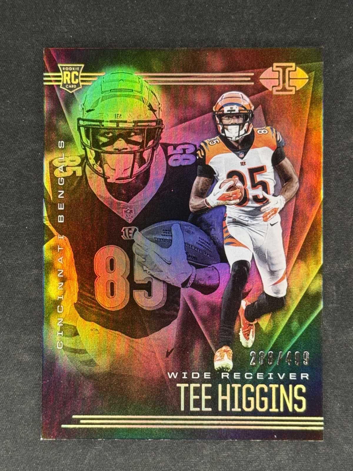 2020 Panini Illusions - Tee Higgins #21 Trophy Collection Bronze /499 (RC)