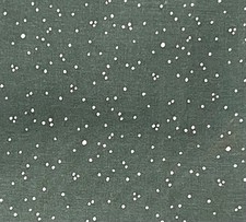 1.5 Yard Green White Cotton Printed Fabric 45  Width