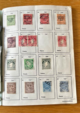 IRELAND STAMP COLLECTION ALBUM 1922 OVERPRINTS PICTORIALS 7 PAGE LOT.