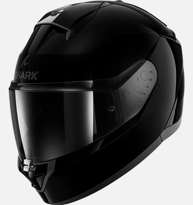 Shark Ridill 2 Blank Gloss Black Motorcycle Motorbike Helmet ex display