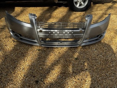 06-08 Audi A4 B7 Front Bumper Cover OEM Non S-Line LY7W Light Silver