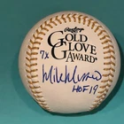 MIKE MUSSINA (Yankees) Signed Official GOLD GLOVE Baseball Beckett (BAS) w/ INSC