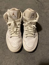 Jordan Air Jordan 1 Mid Mens 8 White Cream Hi...