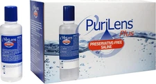 Purilens plus Preservative-Free Contact Lens Saline 120Ml (4 Fl. Oz.) 12 Pack