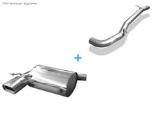  Racinganlage ab Kat Skoda Yeti 4x4 Benzin 160x80mm flachoval mit Absorber