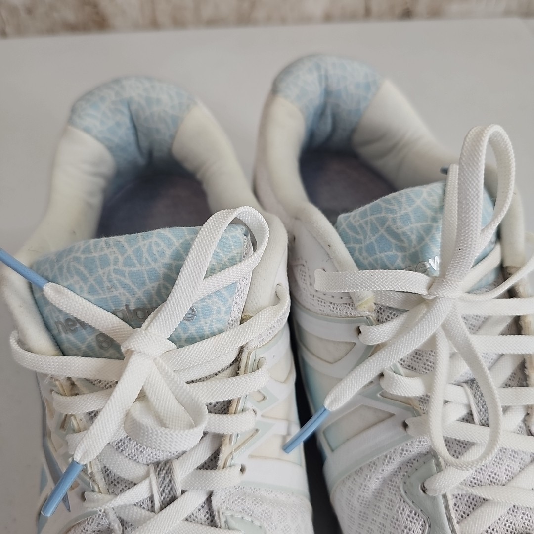 New Balance 847v2 Abzorb Women's Walking Shoes Size 12 B WW847WT2 White & Blue  thumbnail 6